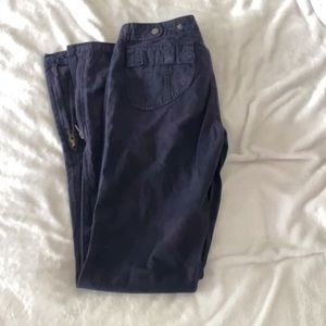 ❤️❤️ Joie Dark Blue Flare Adjustable Zip Up Jean Pants